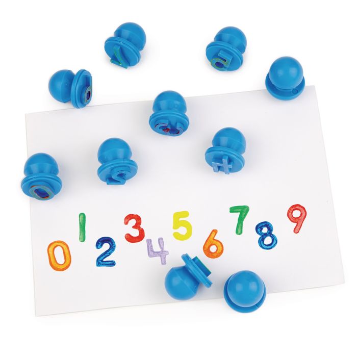 Easi - Grip Number Stampers 0 - 9 - Pack of 10