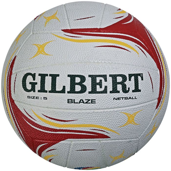 Gilbert Blaze Match Netball - Size 4 - Red