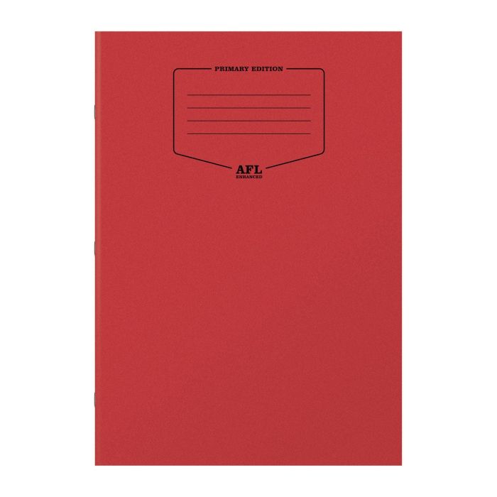A4 AFL Enhanced Exercise Books - Red