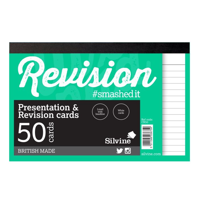 Revision/Presentation 6" x 4" 50 Cards - Pack of 20