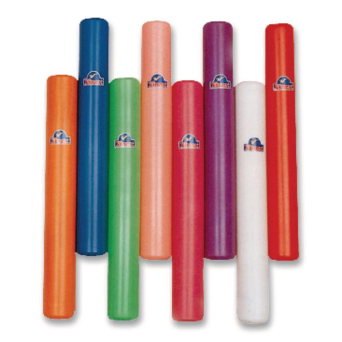 Vinex Junior Plastic Relay Batons Pack - 32mm - Assorted - Pack of 6