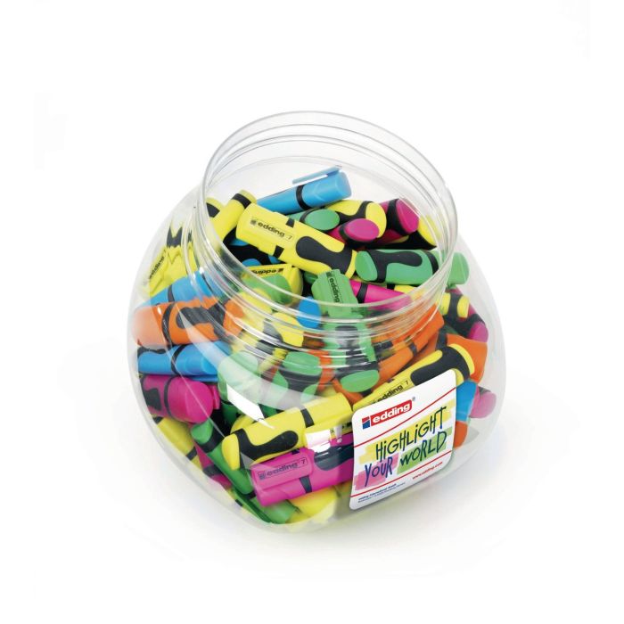 Edding Mini Highlighter Assorted - Pack of 100