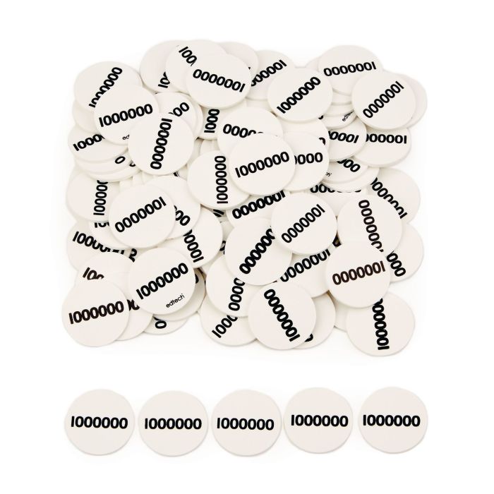 Place Value Counters - Millions - Pack of 100