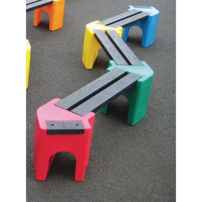 Six Seater Zig Zag Bench