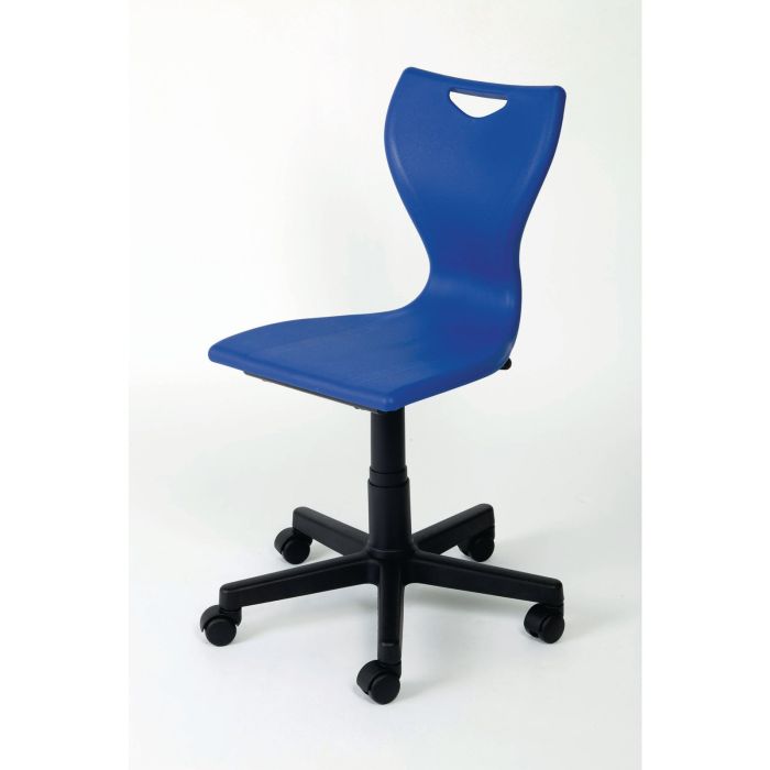 EN50 Computer Chair - Black Castors - Blue