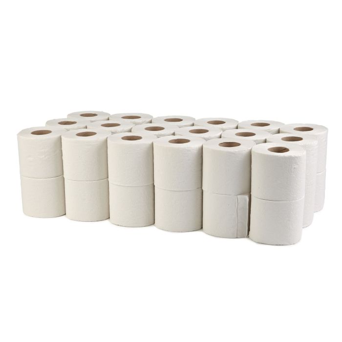 200 Sheet White Toilet Roll - Pack of 36