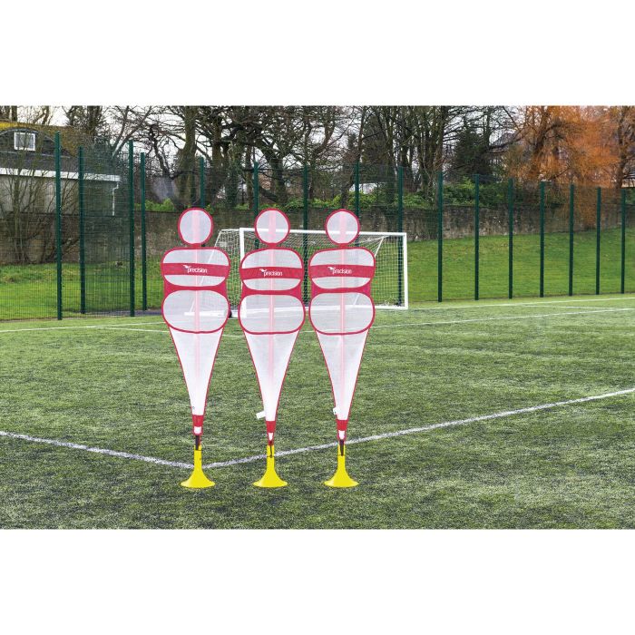 Precision Pop Up Mannequin - White/Red - Set of 3