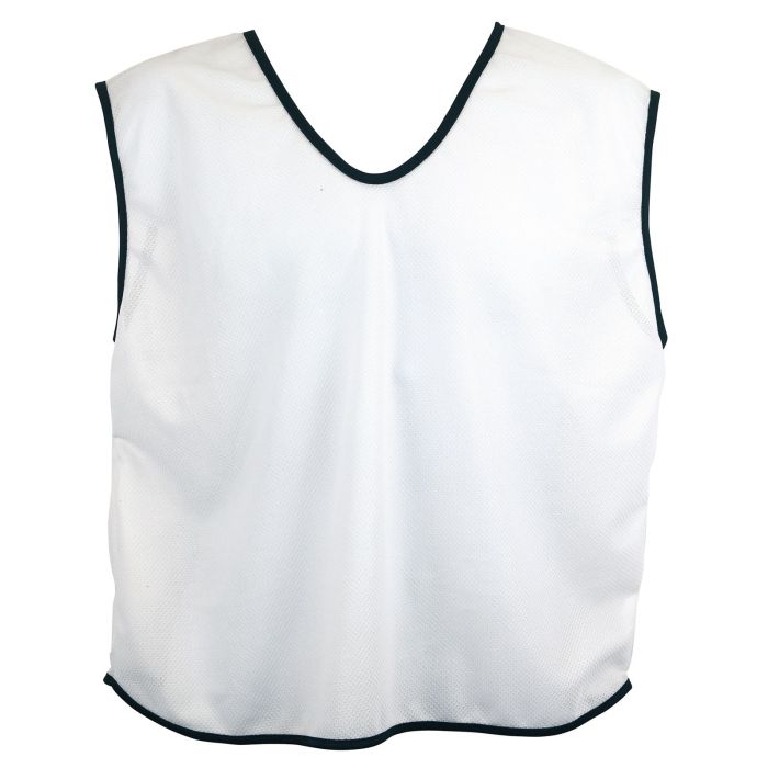 Plain Mesh Training Bib - Kids - White