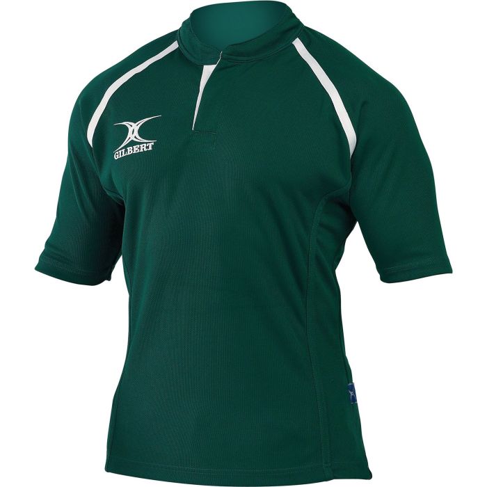 Gilbert Xact Plain Rugby Shirt - Green - 2XL