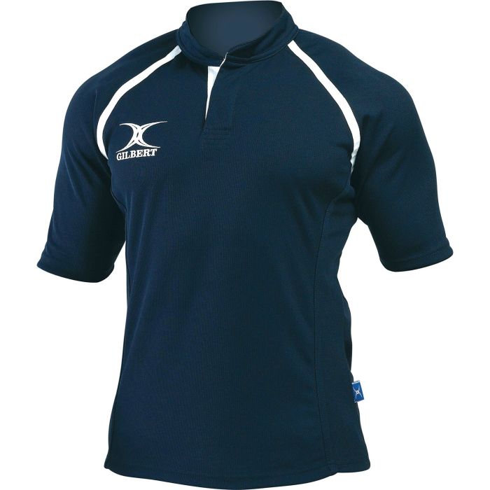 Gilbert Xact Plain Rugby Shirt - Navy - 3XL