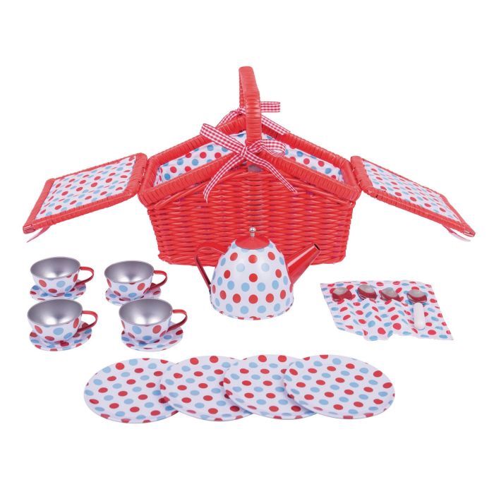 Spotted Basket Tea Set