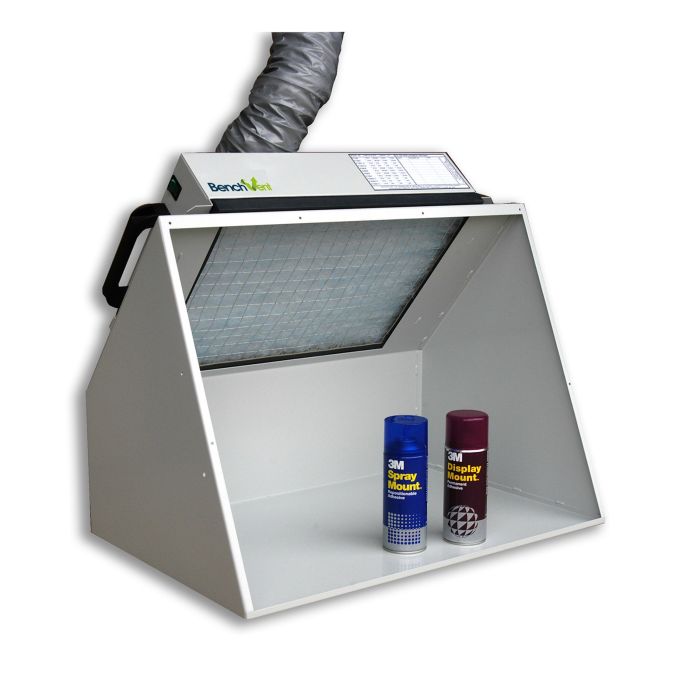 BenchVent BV200H-D Hooded & Ducted Extraction Spray Booth - A2