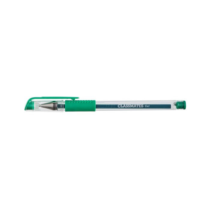 Classmates Gell Rollerball Rollerball Pen - Green - Pack of 10