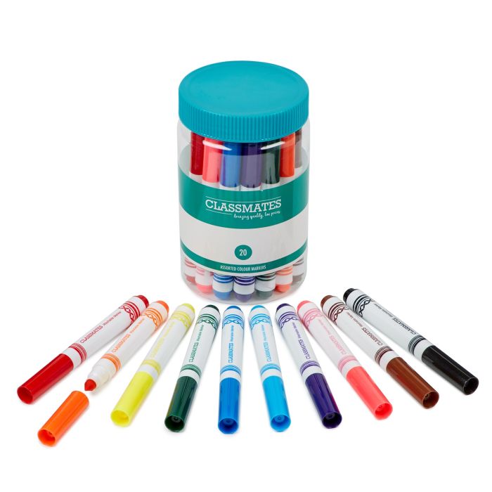 Classmates Colour Marker Pen - Assorted - Pack of 20