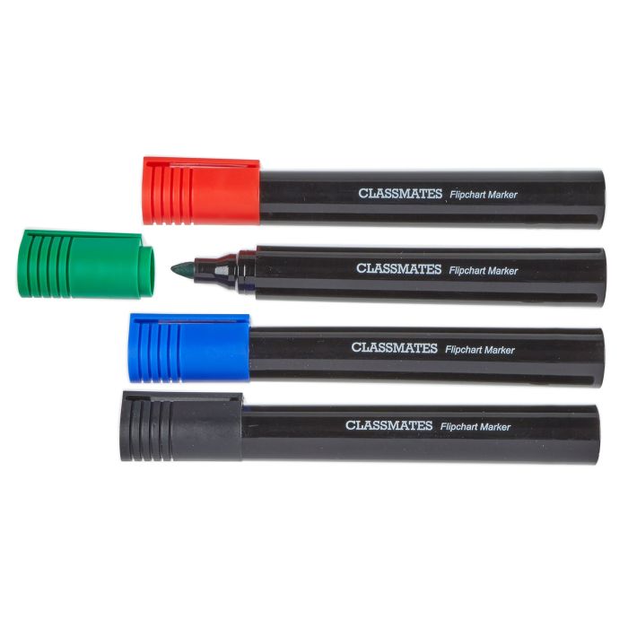 Classmates Flipchart Marker Assorted Chisel Tip - Pack of 4