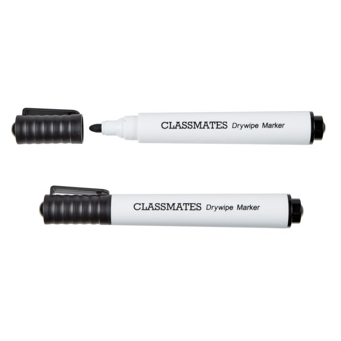 Classmates Whiteboard Marker Black Bullet Tip - Pack of 50