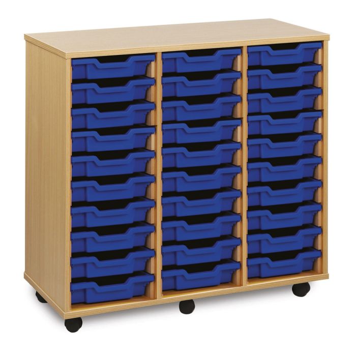 30 Shallow Tray Unit - Blue Trays