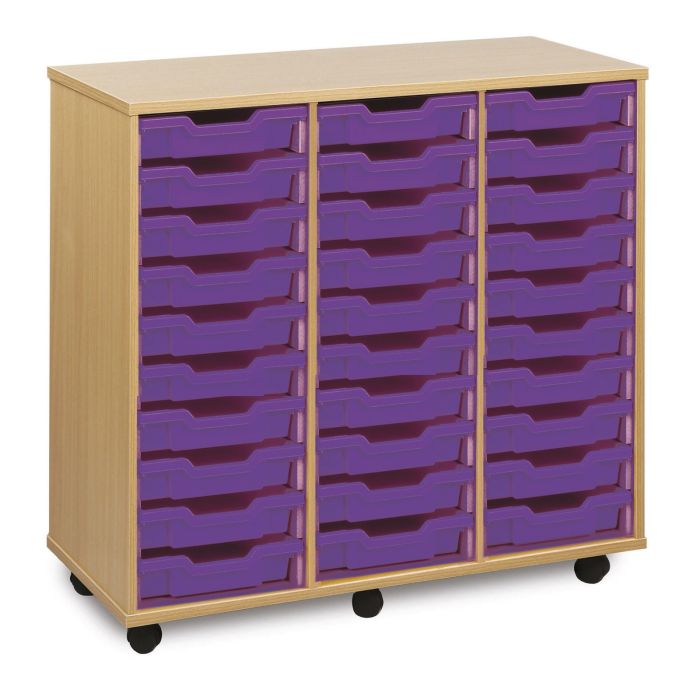 30 Shallow Tray Unit - Purple Trays