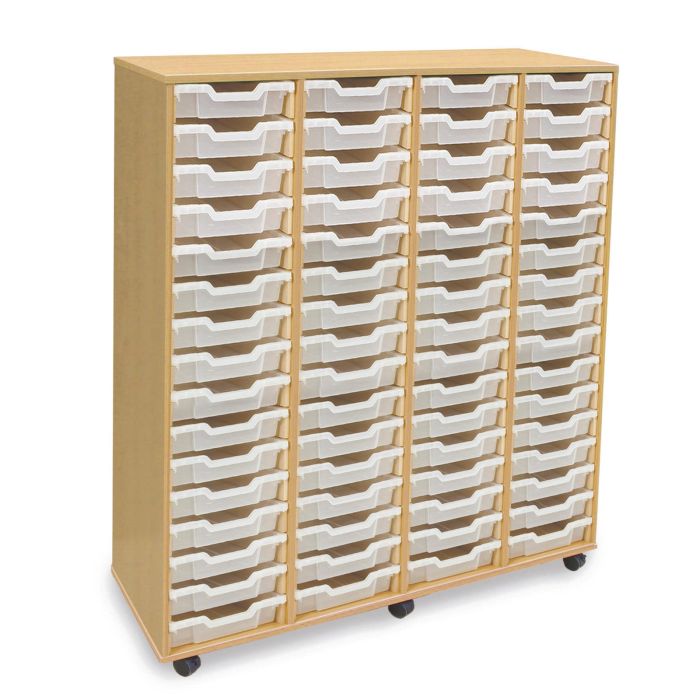 64 Shallow Tray Unit - Clear Trays