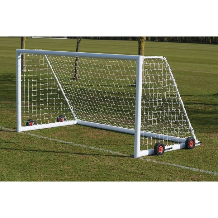 Harrod Sport 3G Weighted Portagoal - 12 x 6ft (7v7) - White - Pair
