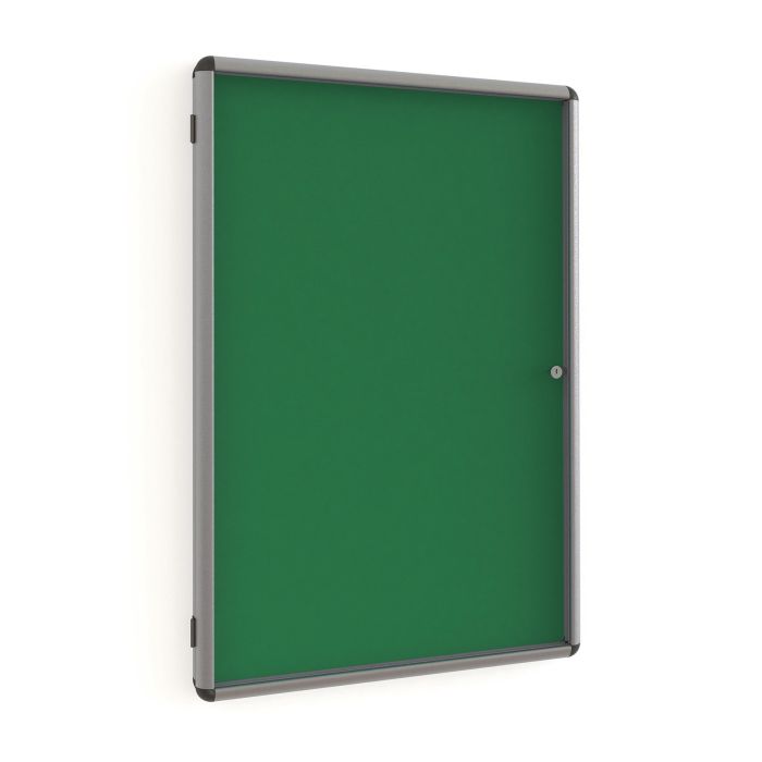 SmartShield Lockable Noticeboard Aluminium Frame 600 x 900mm - Grey