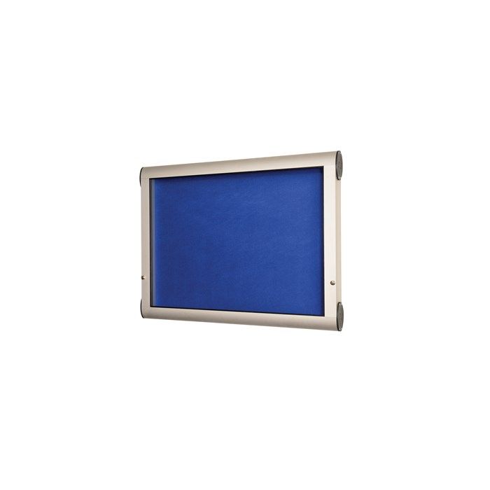 Weathershield Outdoor Showcase - 1031 x 1423mm - Aluminium/Blue