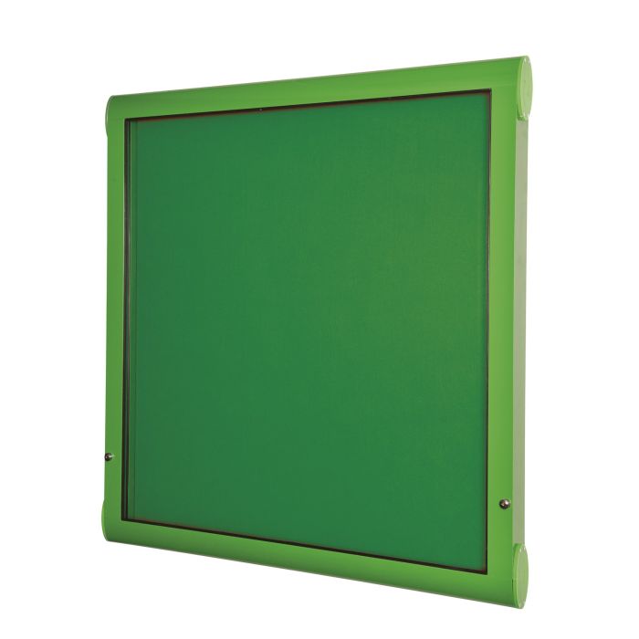 Weathershield Freestanding Noticeboard Surface Mounted Posts - 1031 x 1005mm - White/Grey