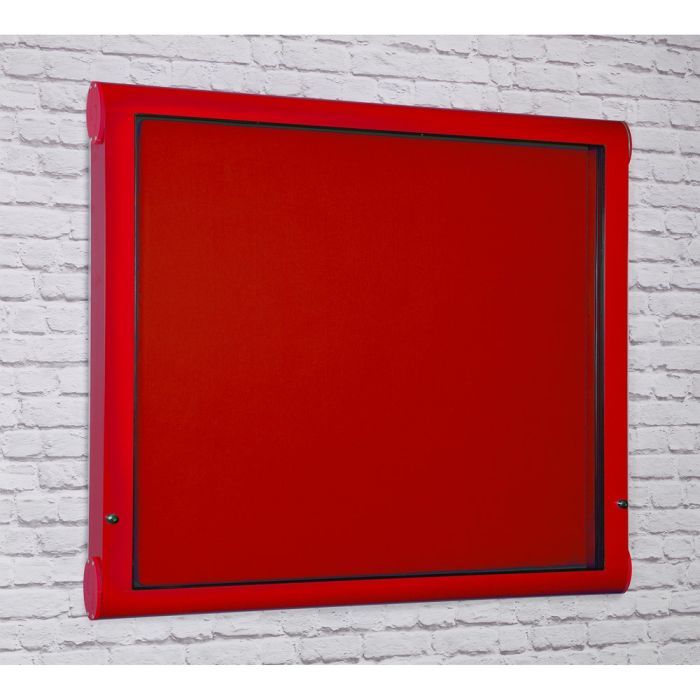 Weathershield Outdoor Showcase - 1031 x 1220mm - Red/Red