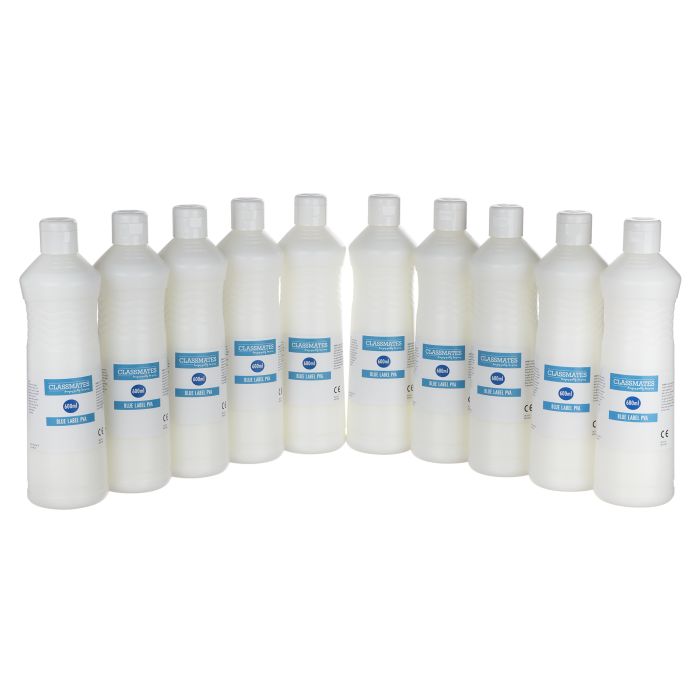 Classmates PVA Glue - Blue Label - 600ml - Pack of 10