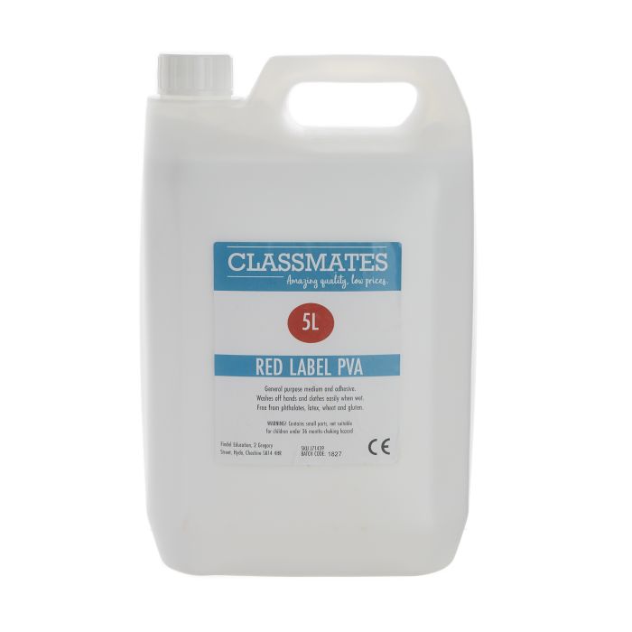 Classmates PVA Glue - Red Label - 5L