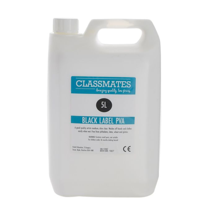 Classmates PVA Glue - Black Label - 5 Litre