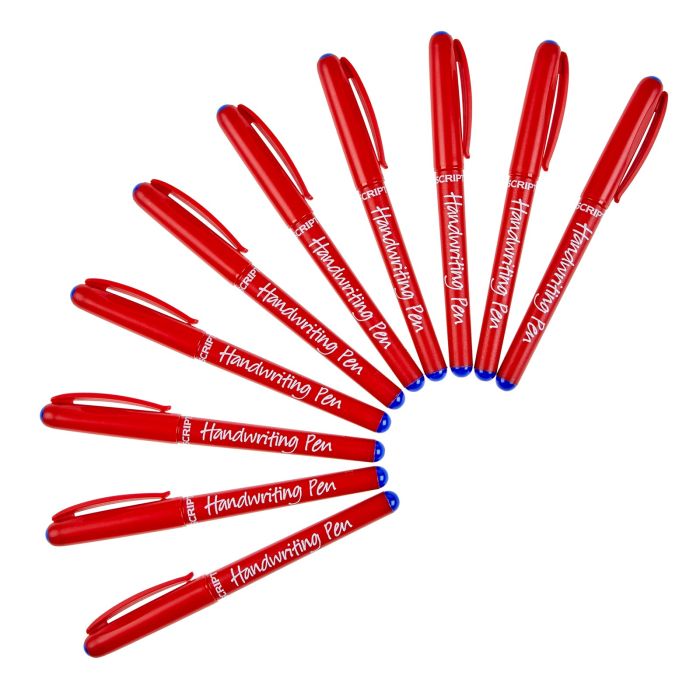 Manuscript Handwriting Pen - Blue - Pack of 10