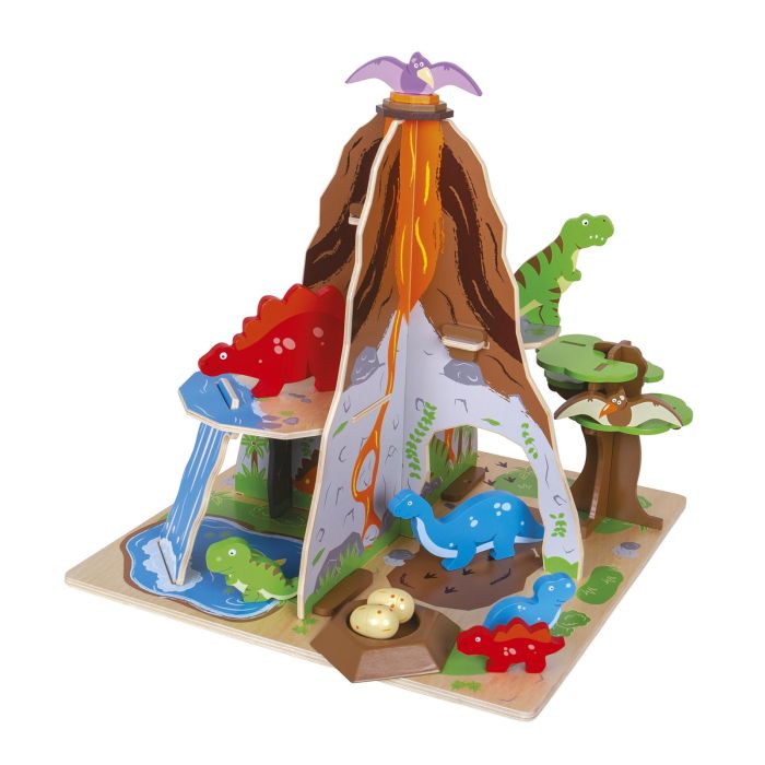 Bigjigs Toys Wooden Dinosaur Island