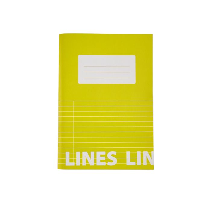 Classmates A5 Tough Cover Exercise Books 80 Page 8mm Ruled With Margin Yellow - Pack of 50