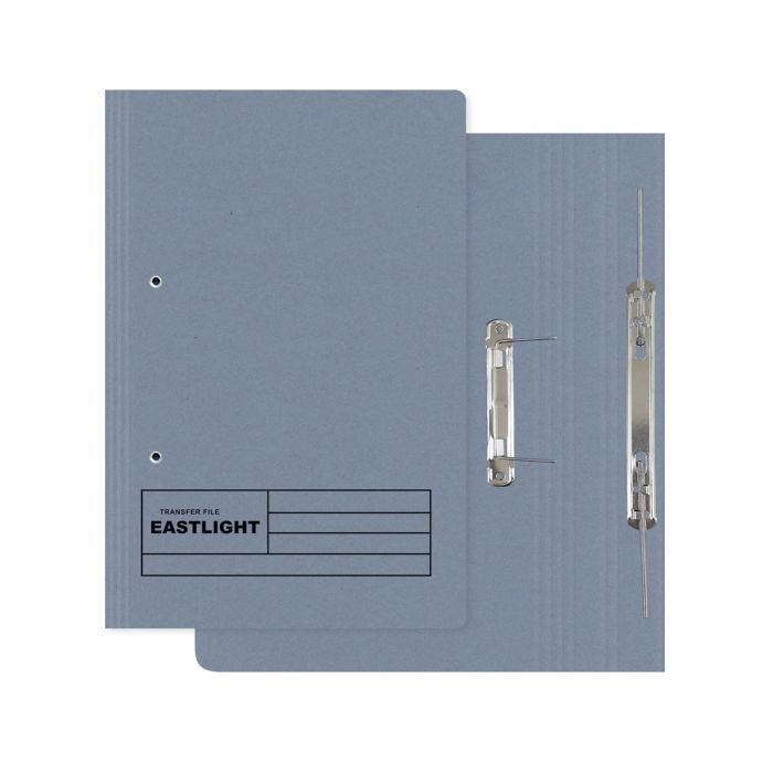 Eastlight Transfer Spring Files Foolscap - Blue - Pack of 50