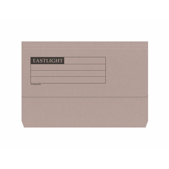 Eastlight Document Wallets Foolscap Half Flap - Buff - Packof 50