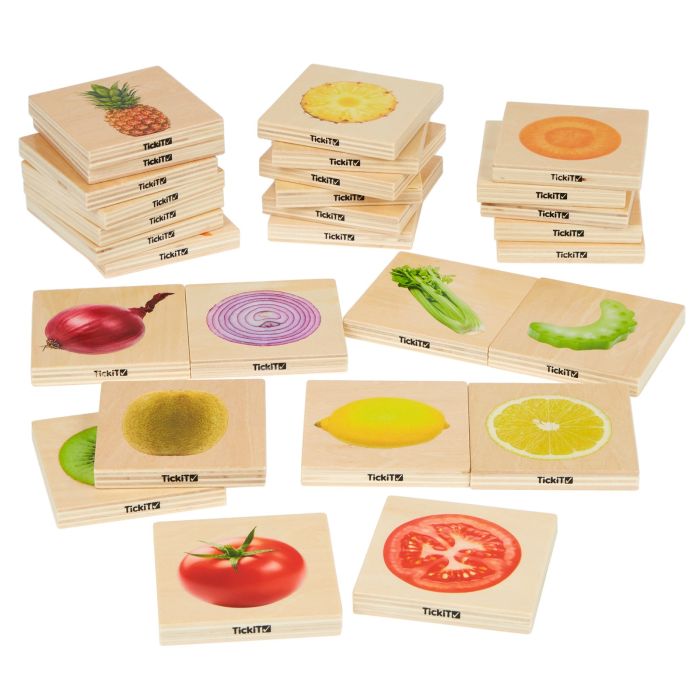 TickiT Wooden Fruit & Vegetable Match