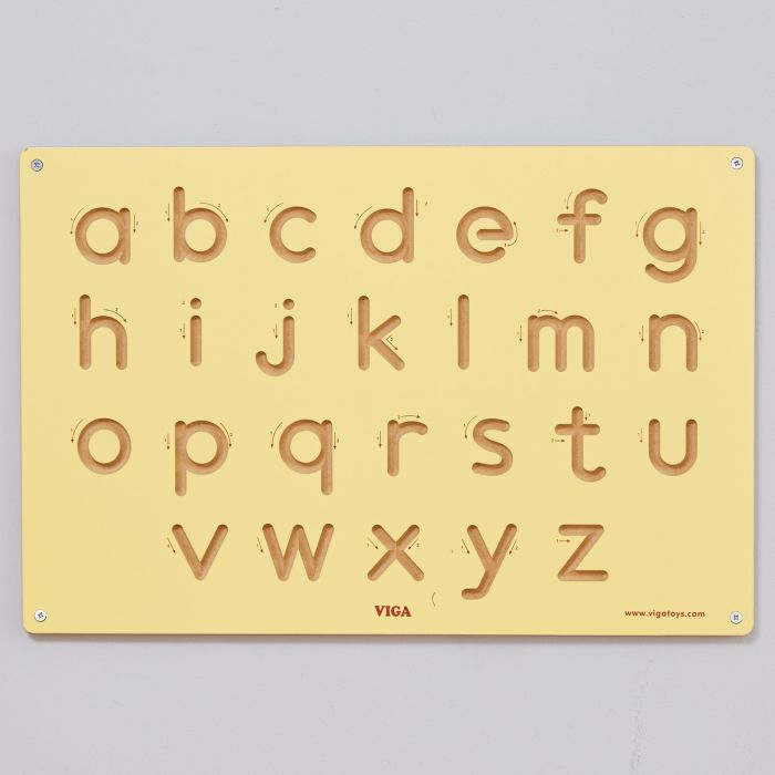 Wooden Formation Board - Lowercase Letters
