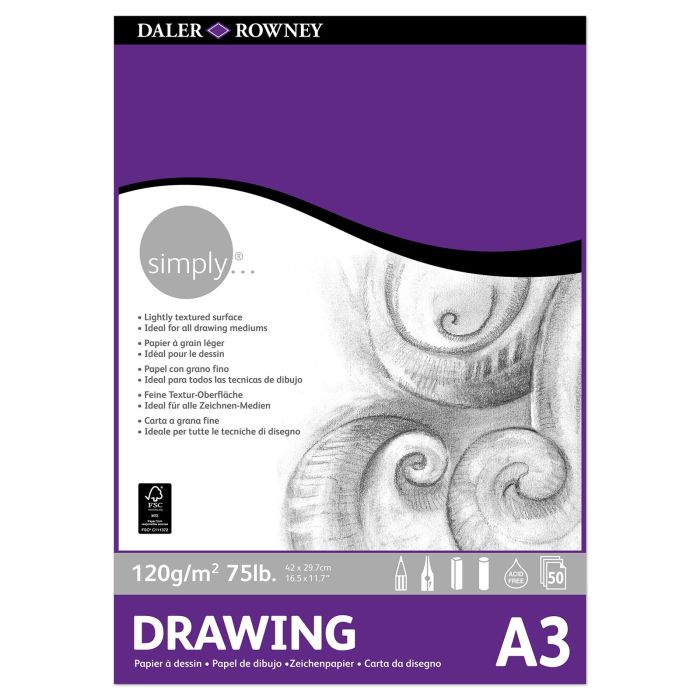 Daler-Rowney Simply Drawing Pad - A3