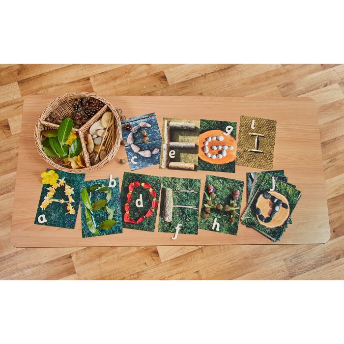 Natural Alphabet Cards Uppercase