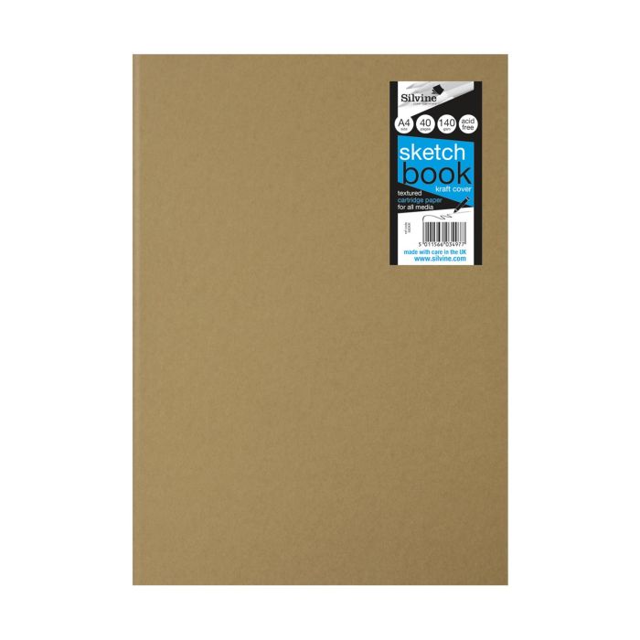 Kraft Stapled Sketchbooks - A4 - Pack of 10