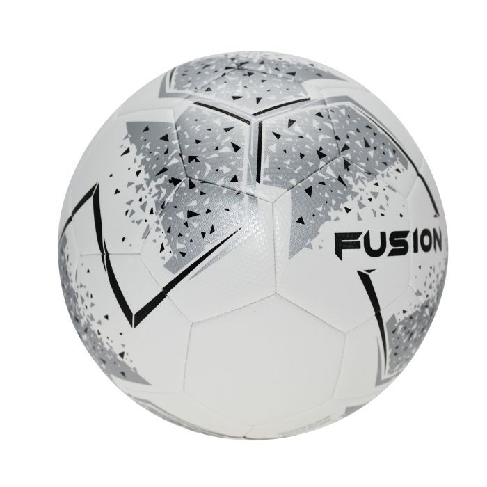 Precision Fusion Football - Size 5 - White/Silver - Pack of 8