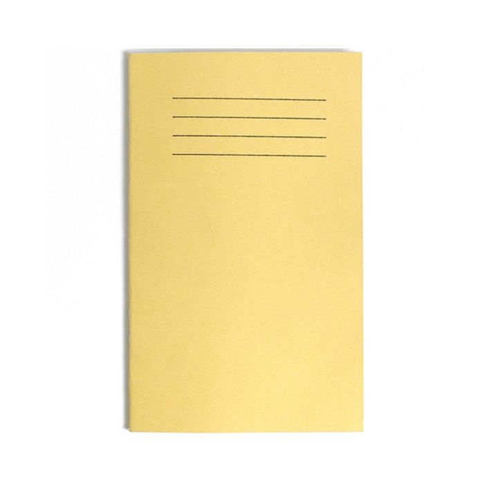 Exercise Book 6 x 4in 64 Pages 8mm Ruled - Yellow - Pack of 100
