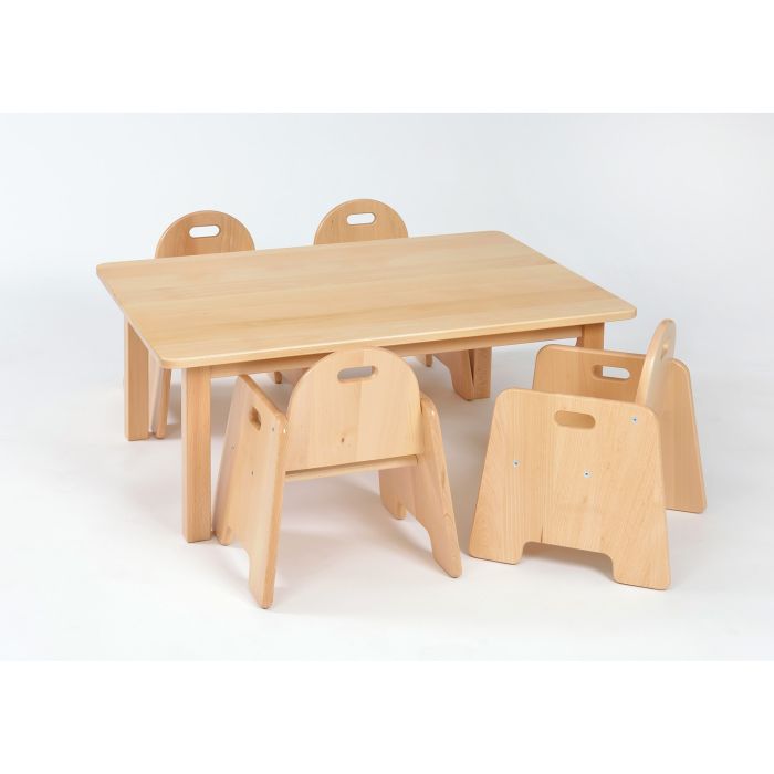 Galt Rectangular Table With 4 Chairs - 15-24 Months