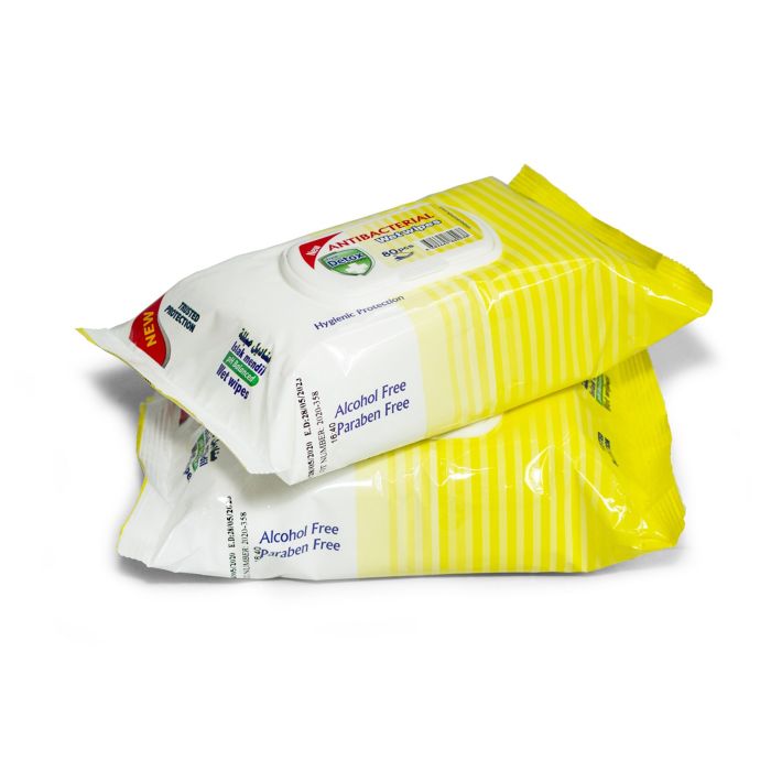 Detox Antibacterial Wipes - Pack of 80