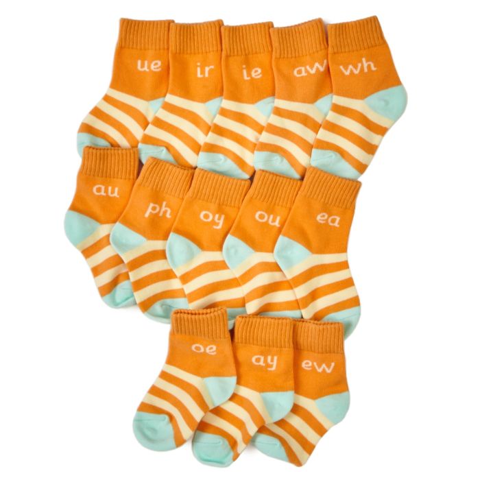 Letter and Sound Socks - Phase 5