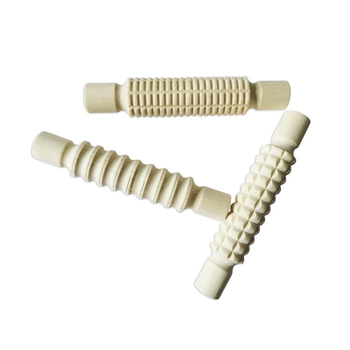 Classmates Textured Modelling Rolling Pins - Pack of 3