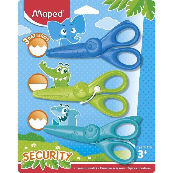 Maped Kidicraft Scissors - Pack of 3