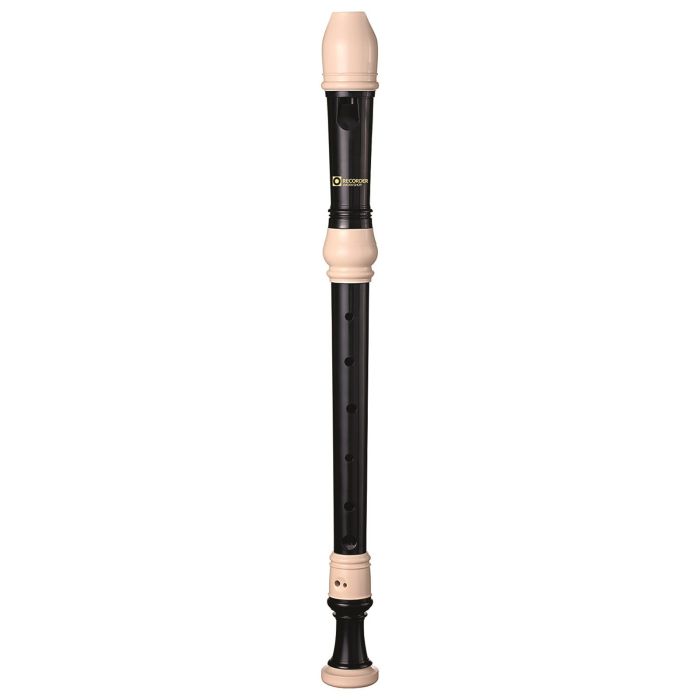 Recorder Workshop Treble Recorder - Black With White Trim