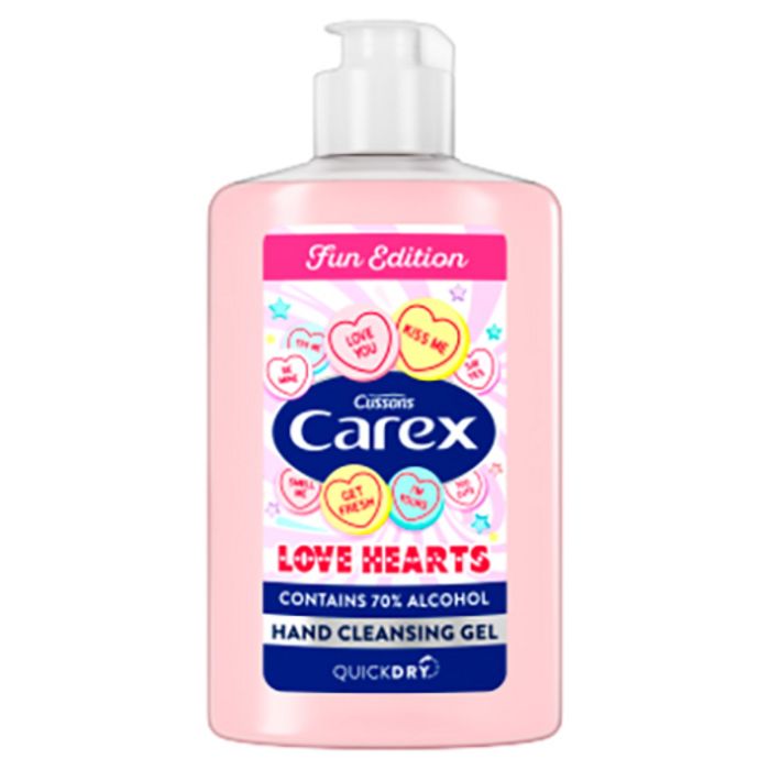 Carex Love Hearts Hand Gel - 300ml - Pack of 6
